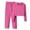 Hot Pink, variant on mgoYE Girl Clothes Solid Color Fall Winter 2 Piece Outfit for Girls Long Sleeve Hoodie Top Ribbed Pant Set