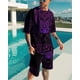 thumbnail image 3 of Conjunto deportivo de camiseta y pantalones cortos con estampado digital 3D para hombre de verano de Europa y Estados Unidos, 3 of 4