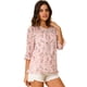 thumbnail image 1 of BluCasual De GaCon Estampado Floral De Man3/4 Con Volantes PaMujer RonaranM, 1 of 6