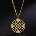 thumbnail image 2 of EOEMY Celtic Knot Pendant Stainless Steel Necklace Jewelry Gift, 2 of 9