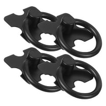 Masteelf 4PCS Round Ring Dresser Pulls Handles TV Cabinet Drawer Dresser Modern Cabinet Handle, Bathroom Cabinet Dresser Handles and Pulls, Closet Door Handles