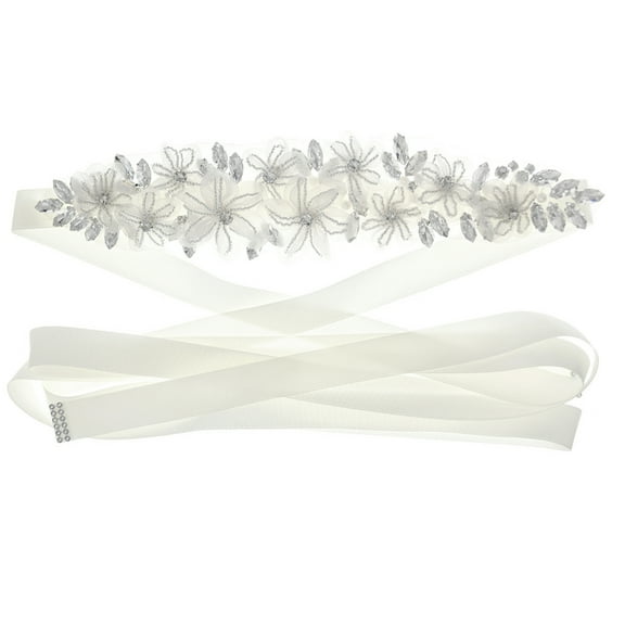 HONITANO 1Pcs Rhinestones Belts for Wedding Dress Elegant Bridal Accessories 10.41x2.36x0.20in