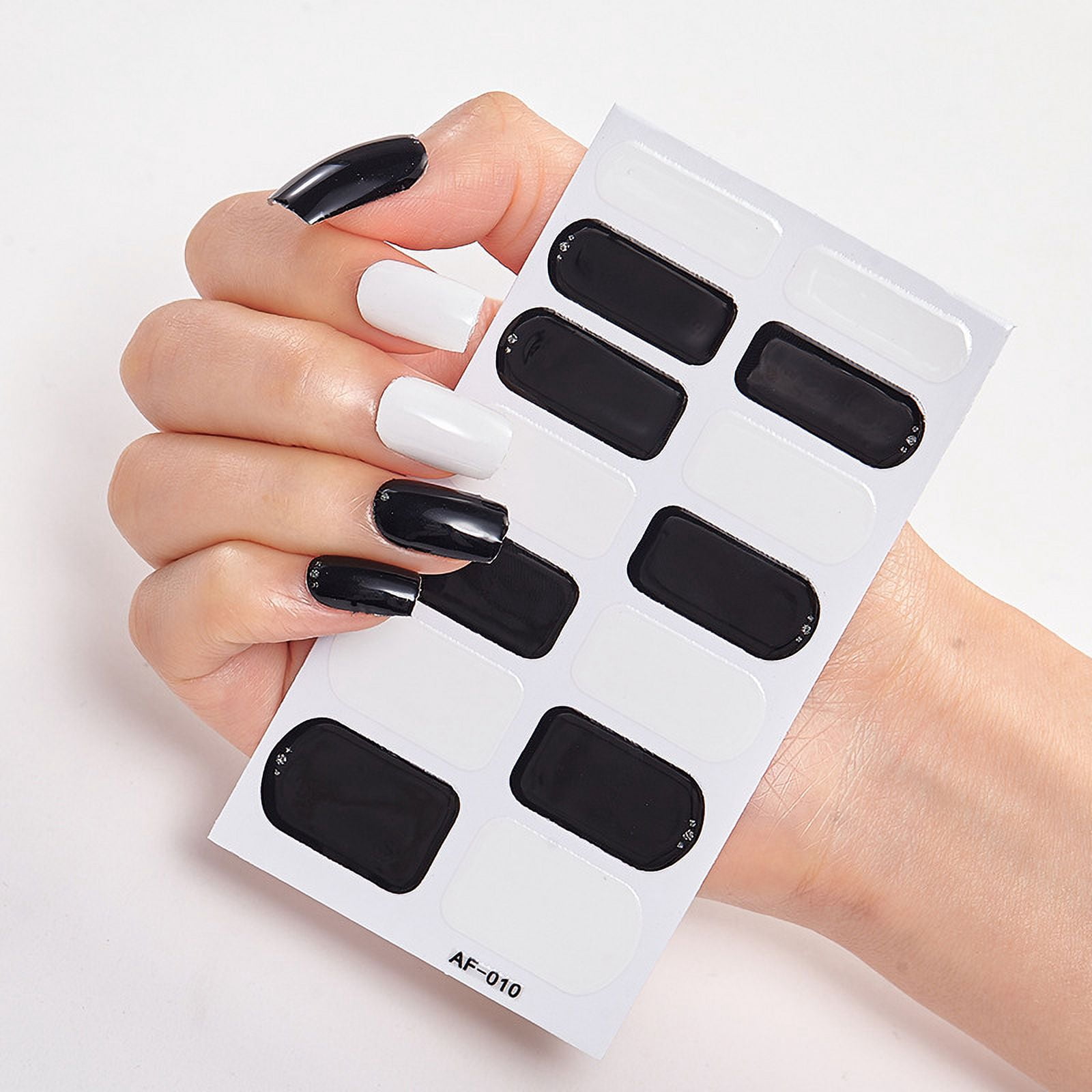 Autocollants Pour Ongles En Gel Semi-durci - Bandes De Vernis à Motifs Fleurs, Taille Moyenne, Neuf En Emballage