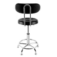 thumbnail image 2 of Leather Stool Work Shop Seat Chair Height Adjustable Garage Stool With Backrest, 2 of 13