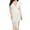 White, variant on Miss Dress Fall Women Summer Deep V-Neck Ruffle Sleeves Fashion Splicing Pencil Dress