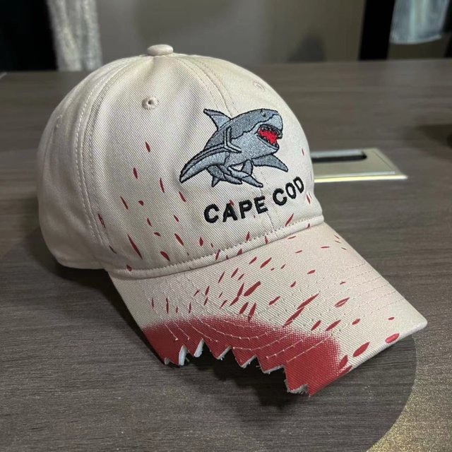 Gorras de tiburón con muescas, gorras de béisbol con bordado Retro, sombrero informal ajustable para hombres, mujeres y niños, ropa informal estilo Hip Hop, sombreros para el sol, gorras para exterio