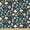 Brown and Blue, variant on Ambesonne Mushroom Fabric by the Yard Upholstery, Forest Elements Pattern, 2 Yards, Brown and Blue
