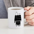 thumbnail image 4 of CafePress - Snoopy Black And White - 11 oz Ceramic Mug - Novelty Coffee Tea Cup, 4 of 4