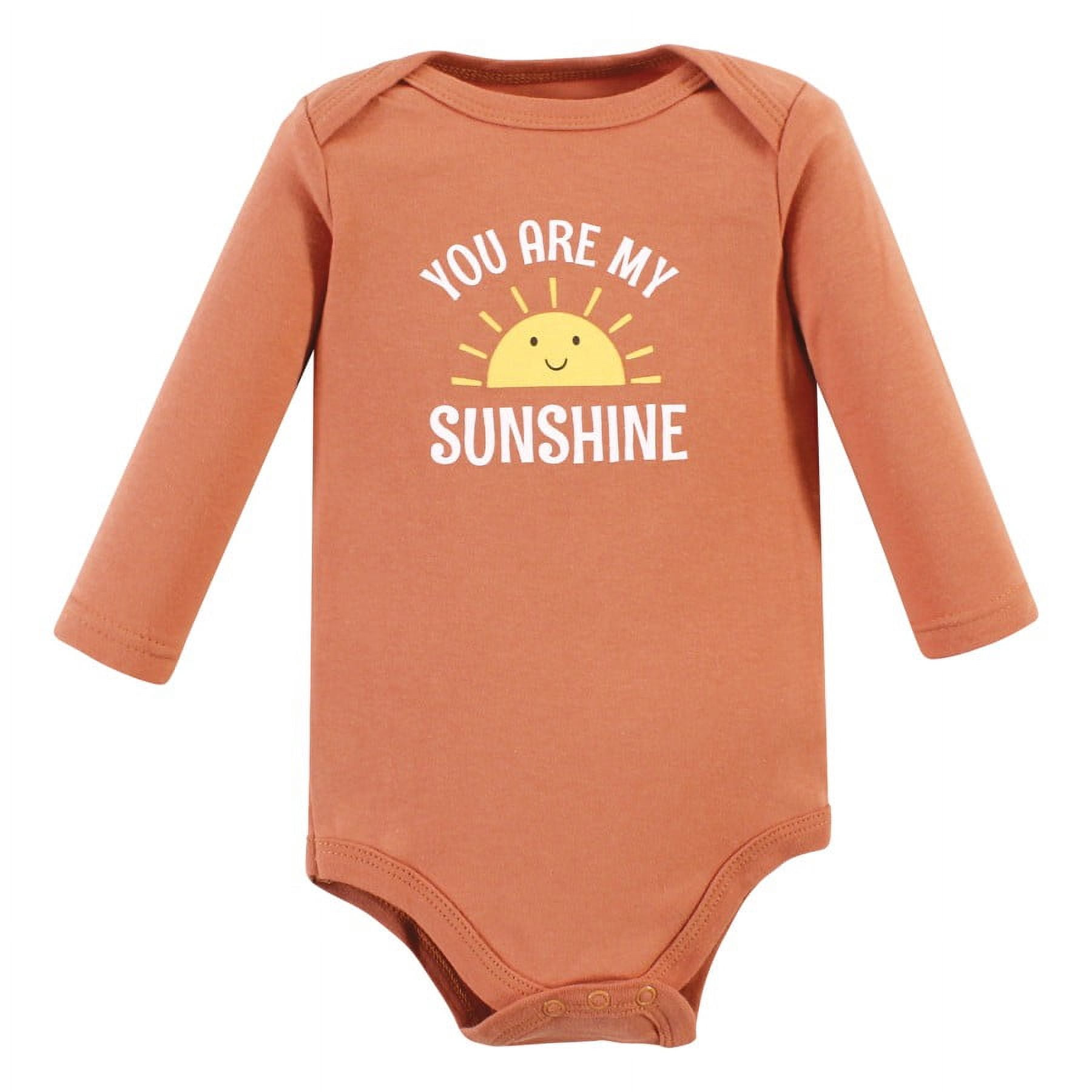 Hudson Baby Cotton Long-Sleeve Bodysuits, 3-Pack, Newborn- 24 Months