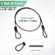 thumbnail image 3 of Uxcell 6-Pack Candado de Cable de Seguridad, Cable de Acero Recubierto de 3.28FT con Doble Bucle, Kit de Cable de Acero Trenzado Resistente a Cortes, 3 of 6