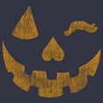 thumbnail image 2 of Women's Lost Gods Halloween Jack-o'-Lantern Wink Graphic Tee Navy Blue 2X Large, 2 of 4