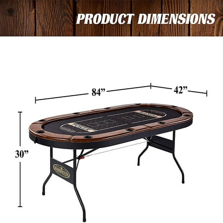 Barrington - Premium Texas Hold'em 10-Player Poker Table