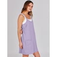 thumbnail image 4 of ANRABESS Athletic Dress for Women Tennis Dress with Shorts Summer Active Workout Romper Dress Sleeveless Spaghetti Strap Mini Dress Casual Sundress Vacation Outfits Light Purple XL, 4 of 10