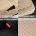 thumbnail image 5 of Faux Leather Front Car Seat Cover Individual Pack Bottom Seat Cushion Cover Non-Slip Universal Fit for Most Cars SUV Truck, 5 of 10