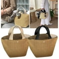 thumbnail image 2 of WEIWEIGG Natural Wicker Beach Bag for Women, Large Capacity Summer Tote, Multipurpose Rattan Shoulder Bag for Travel & Shopping​​, 2 of 5