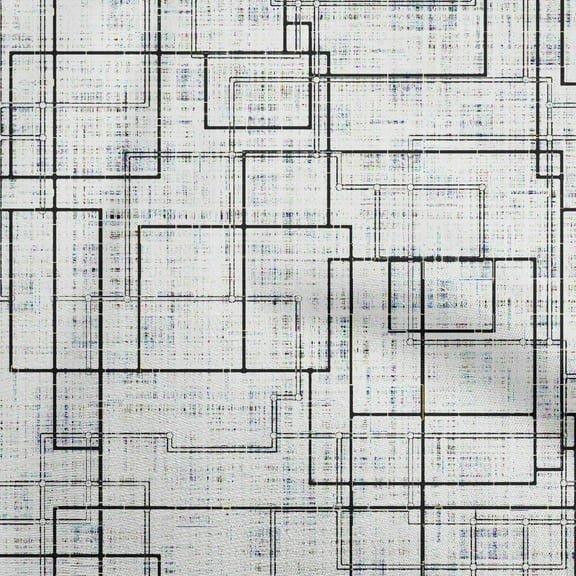 oneOone Cotton Jersey White Fabric Geometric Fabric For Sewing Printed Craft Fabric By The Yard 58 Inch Wide-VB