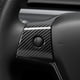 thumbnail image 5 of Cubierta Interior de coche para modelo 3 Y 2017-2020, embellecedor de parche de marco protector de volante de fibra de carbono, 5 of 5