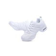 thumbnail image 5 of Crocowalk Girls Casual Thick Soled Walking Dance Shoes Practice Comfortable Cushioned Dancing Sneakers Non-Slip Platform Jazz Shoe White 8, 5 of 9