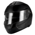 thumbnail image 3 of 1Storm Motorcycle Modular Full Face Helmet Street Bike Flip up Dual Visor/Sun Shield Racing Matt Black HJA119, 3 of 4