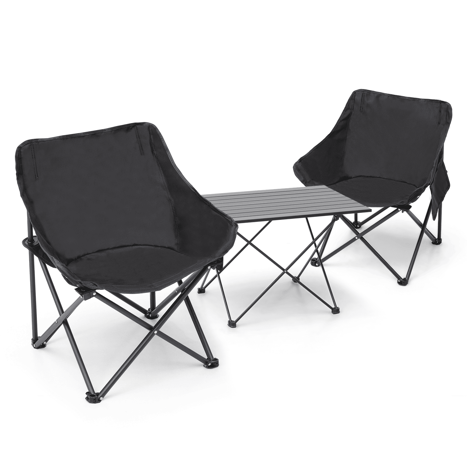 Magshion Folding Table and Chairs Set, Set of 3 Outdoor Camping Picnic