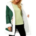 thumbnail image 6 of Unisex Casual and Fashionable Plush Collar Hooded Long Sleeve Jacket with Christmas Printing, for Men and Women Daily Use,Gray,XL, 6 of 6