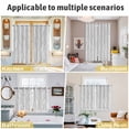 thumbnail image 5 of Gray Lines Kitchen Curtains Window Panels, Vintage Wave Stripes Texture Simple Insulated Window Treatment Curtain, Grommet Curtains for Bedroom/Living Room/Bathroom, 2 Piece 42"Wx84"L, 5 of 8