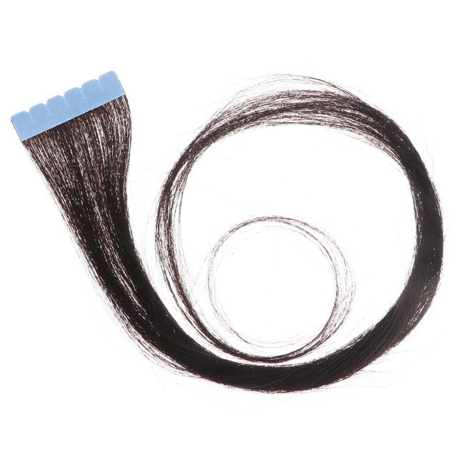 EeaseCA Ruban de 60 cm pour Extensions de Cheveux Humains Vierges Cheveux Humains pour Femmes Beauté (Cheveux Noirs)
