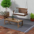 thumbnail image 2 of Jordan Manufacturing Sunbrella 48" x 18" Canvas Natural Solid Rectangular Outdoor Settee Swing Bench Cushion with Ties, 2 of 11