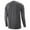Dark Gray, variant on LYXSSBYX Men's Performance Long Sleeve Shirt Round Neck Long Raglan Sleeves Daily Slim Fit Buttons Pullover Shirts Tops Blouse
