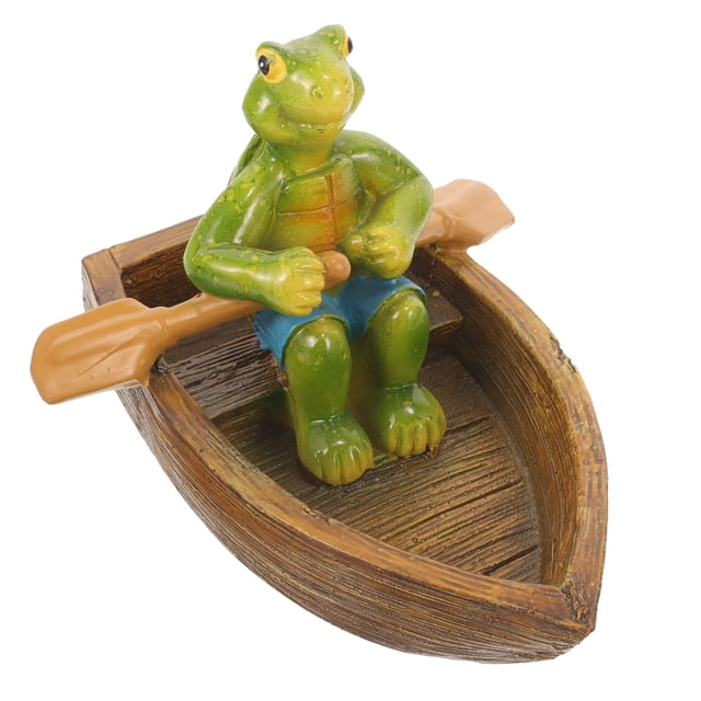 Adorno de tortuga para pecera, decoración de tortuga de resina para acuario, figura de tortuga