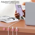 thumbnail image 3 of Cord Organizer Holder, 8 Pack Magnetic Desk Cable Clips Management, Hide Phone Charging Cable Keeper, Strong Adhesive Wire Charger Holder for Nightstand, Kitchen Appliances, Office Supplies, 3 of 14