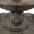 thumbnail image 3 of LuxenHome Gray Resin Pineapple 3-Tier Outdoor Garden Fountain, 3 of 9