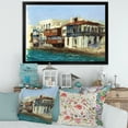 thumbnail image 3 of Designart 'Impression Old Houses On The Island of Mykonos Greece' Nautical & Coastal Framed Art Print, 3 of 4