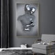 thumbnail image 4 of Escultura de figura de metal creativa, pintura abstracta en lienzo, imagen de abrazo de pareja, decoración del hogar para sala de estar, pintura central, 4 of 6