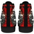 thumbnail image 3 of Coolcustomize Unisex Skull High Tops for Women Cool Design Black Canvas Shoes Classic Lace Up Fashion Sneakers Streetwear, 3 of 6