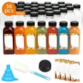 thumbnail image 3 of 36pcs 12/16oz Plastic Juice Bottles with Caps, Reusable Juicing Bottles, Clear Empty Containers for Drinks, Smoothies and Other Beverages, 3 of 4