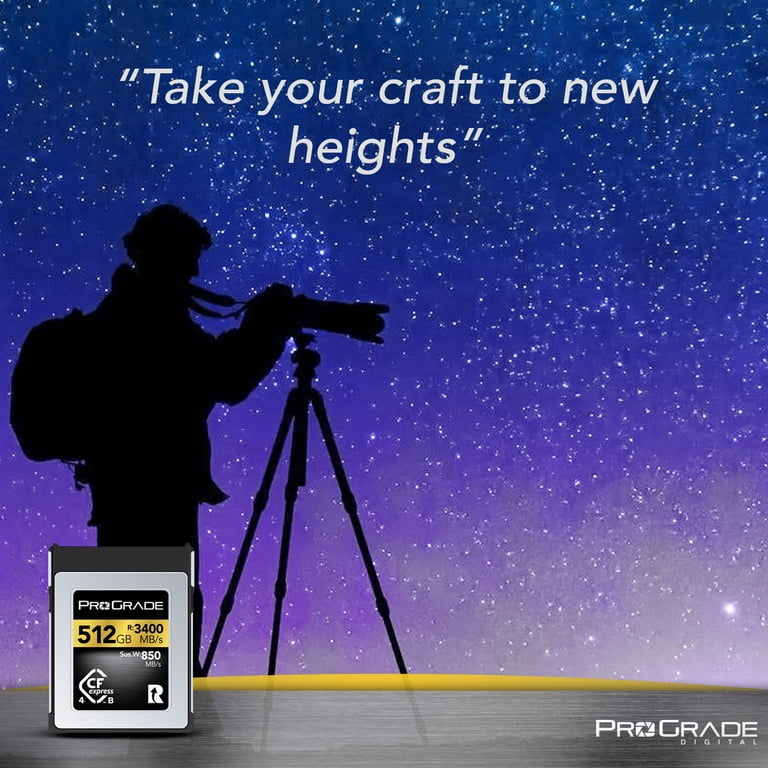 ProGrade Digital 512GB CFexpress 4.0 Type B Gold Memory Card ProGrade Digital 512GB CFexpress 4.0 Type B Gold Memory Card
