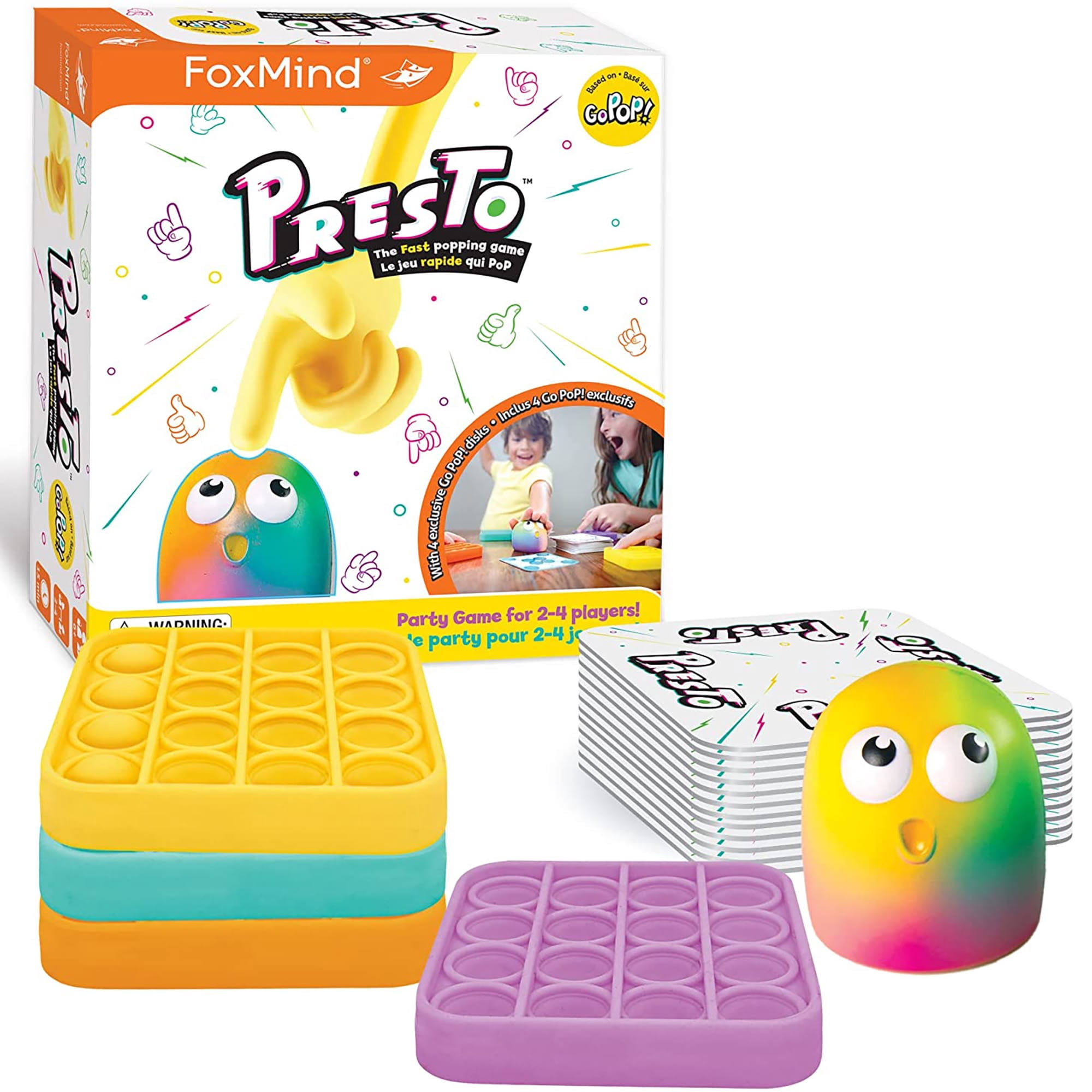 Go Pop! Presto - Popping Family Party Game, 2-4 Players, Ages 6+, 15 Min
