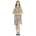 thumbnail image 2 of Moomaya Summer Beach Wear Short Dress For Womens Printed Sleeveless Tie-Up Midi Dress, 2 of 7
