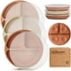 thumbnail image 1 of Platos de Silicona con Succión KeaBabies Paquete de 3 con Divisiones y Libre de BPA, 1 of 9