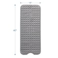 thumbnail image 5 of Bath Mat - Large Non Slip Bathtub & Shower Mat - Extra Long 40 x 16 Inch Bathroom Mats for Tub Nonslip Anti Slip Bathmats (40x16 Grey 1-Pack), 5 of 8