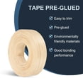 thumbnail image 4 of Banda de Bisel Uxcell, Cinta de Chapa de Madera Pre-pegada Flexible para Madera Contrachapada con Adhesivo Termofusible para Muebles Pino 0.98" x 25 ft, 4 of 7