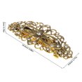 thumbnail image 2 of OFFIGAM 2Pcs Assorted Color Flower Hair Accessories Decorative Metal Barrettes for Thick and Thin Hair, 2 of 6