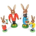 thumbnail image 3 of Alexander Taron Set of 4 Richard Glaesser Bunny Family Easter Figures 4.5", 3 of 6