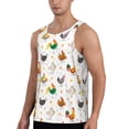 thumbnail image 2 of Haiem Funny Chicken Men Workout Tank Top Gym Bodybuilding Sleeveless Muscle T Shirts Athletic Tank Breathable Workout Shirt-Large, 2 of 9