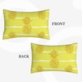 thumbnail image 4 of Daiia Gold Pineapple Bedding Waterproof Pillow Protector Zippered Queen – Bed Bug Proof Pillow Encasement-14"x20", 4 of 9