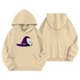 thumbnail image 3 of Weebloom Kids Halloween Hoodies For Boys Girls Cute Graphic Fleece Toddler Hoodie Pullover Tops With Pocket,Size 4-14 Y, 3 of 4