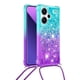 thumbnail image 2 of Funda para Xiaomi Redmi Note 13 Pro Plus 5G Brillantina Líquida Divertida Reluciente y con Cristales en Movimiento Cuerpo Cruzado con Cordón Ajustable, 2 of 5