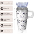 thumbnail image 3 of 20OZ Unicorn Tumbler with Handle Insulated Mug for Daily Hydration Perfect Presents for Women Unicorn Fans Great for Birthday Christmas and Fitness Classes, 3 of 6