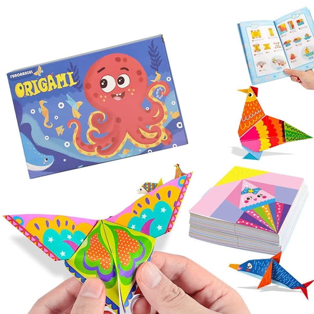Papel De Origami Fácil De Plegar Papeles De Origami Hecho A Mano Manualidades Diy Libro De Origami Para Niños Principiantes Y Clases De Manualidades Escolares seitruly FN005487-00